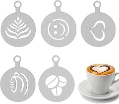 Guía práctica para utilizar plantillas en la decoración de café con cacao