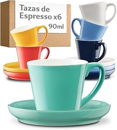 Tazas y vasos para servir café en casa