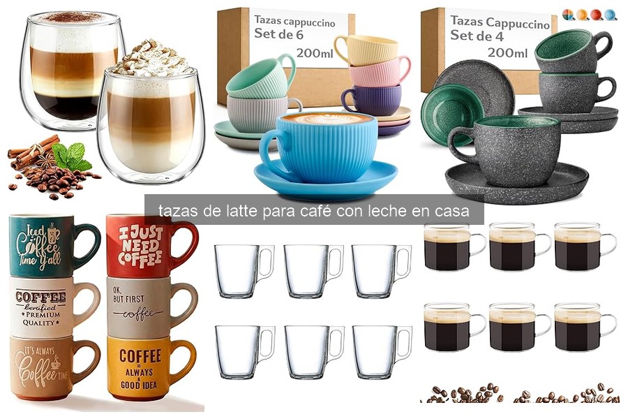 Características de las Tazas de Latte para Café en Casa
