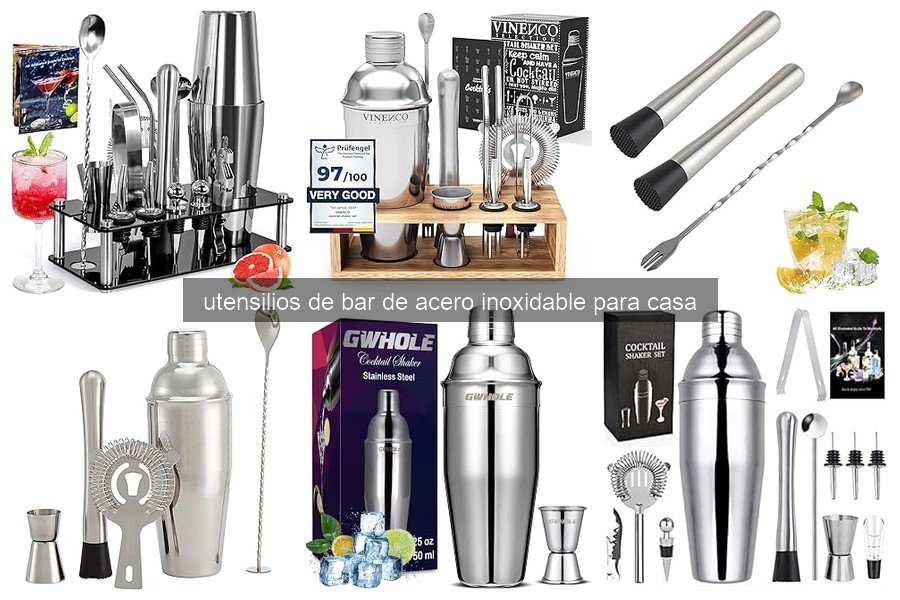 Cómo cuidar tus utensilios de bar de acero inoxidable