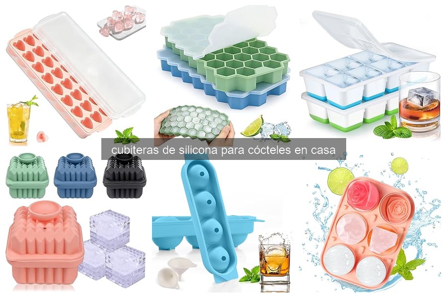 Cómo usar correctamente las cubiteras de silicona para cócteles