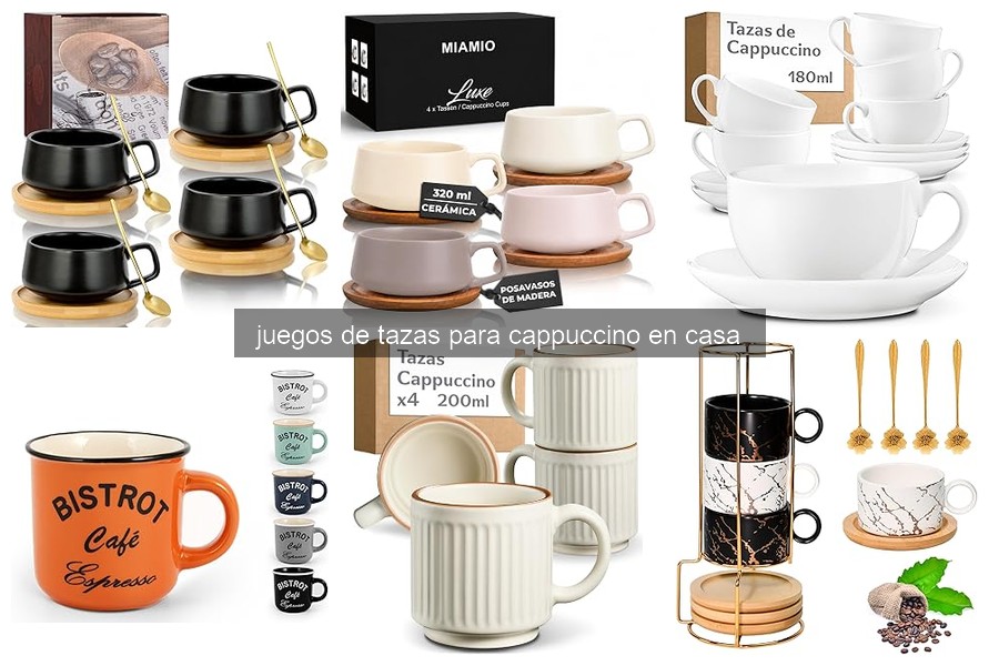 Cómo usar correctamente un juego de tazas para cappuccino