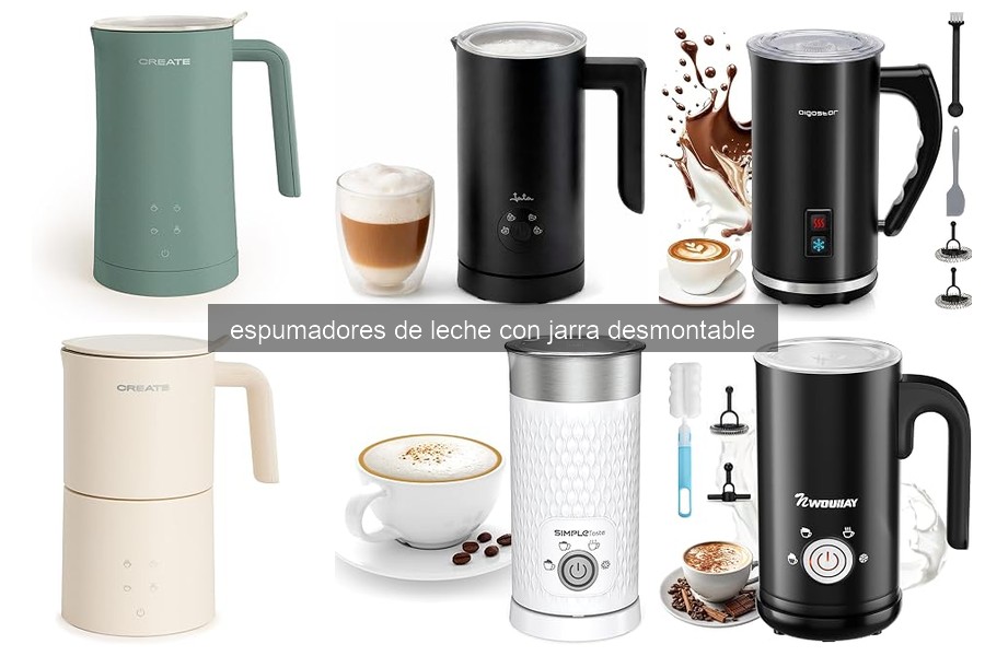Cómo usar un espumador de leche con jarra desmontable