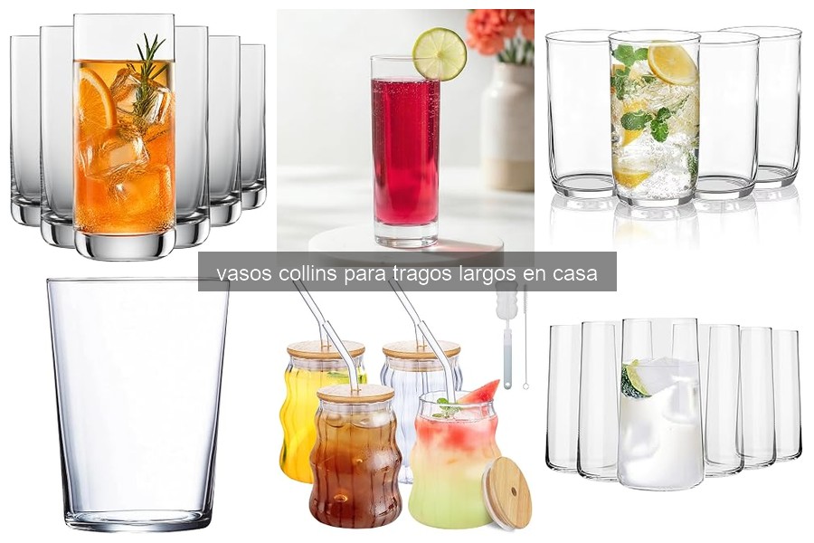 Cómo utilizar y cuidar los vasos Collins para tragos largos