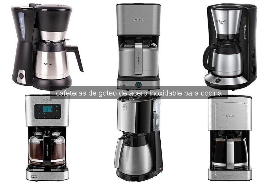 Comparativa de cafeteras de goteo de acero inoxidable 2026