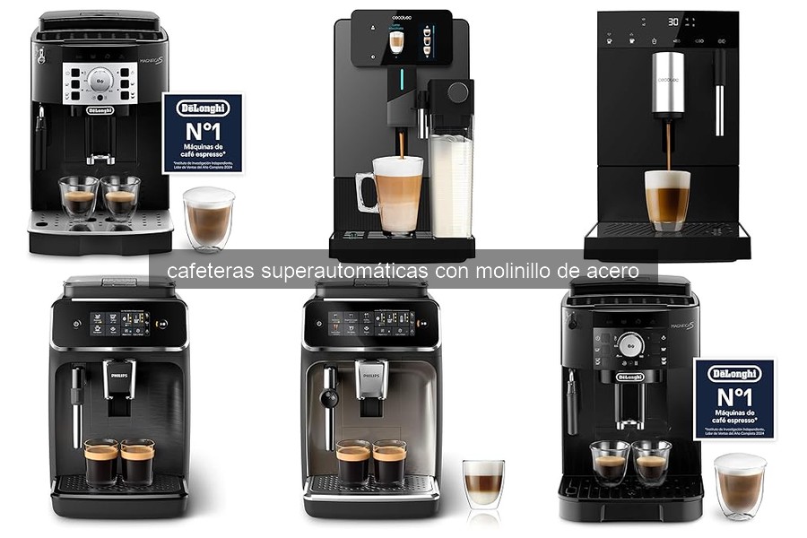 Comparativa de cafeteras superautomáticas con molinillo de acero
