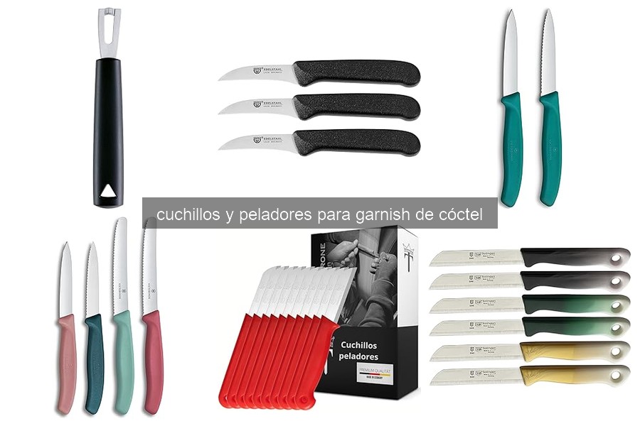 Comparativa de cuchillos y peladores para garnish de cócteles