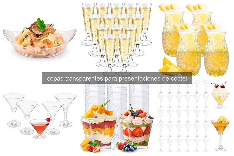 Descubre las mejores copas transparentes para cócteles