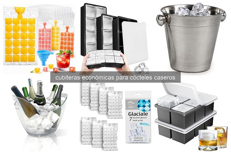 Dónde comprar cubiteras económicas para cócteles caseros