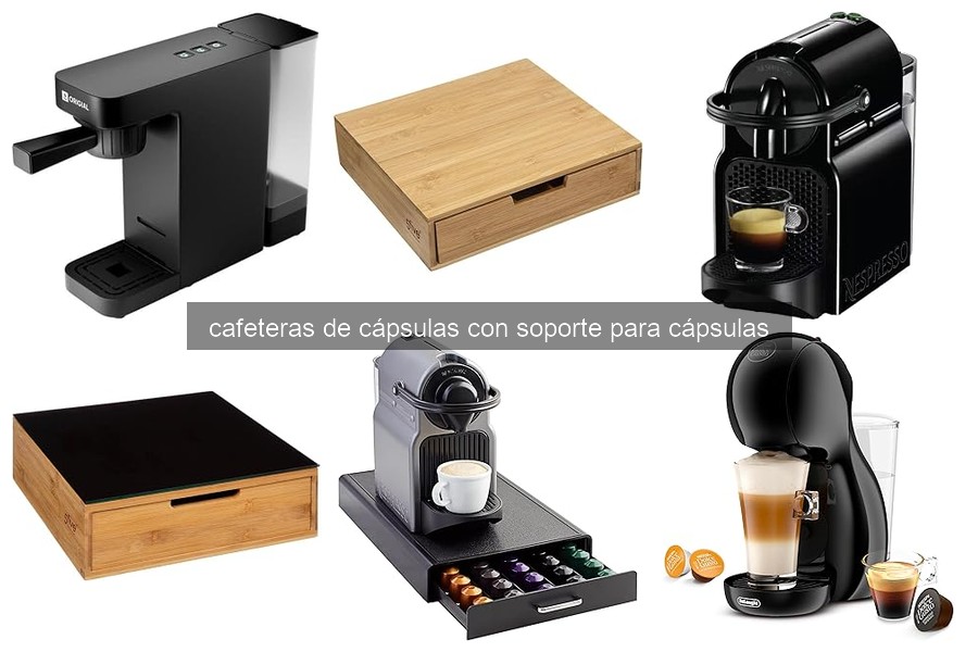 Elige la mejor cafetera de cápsulas con soporte para cápsulas