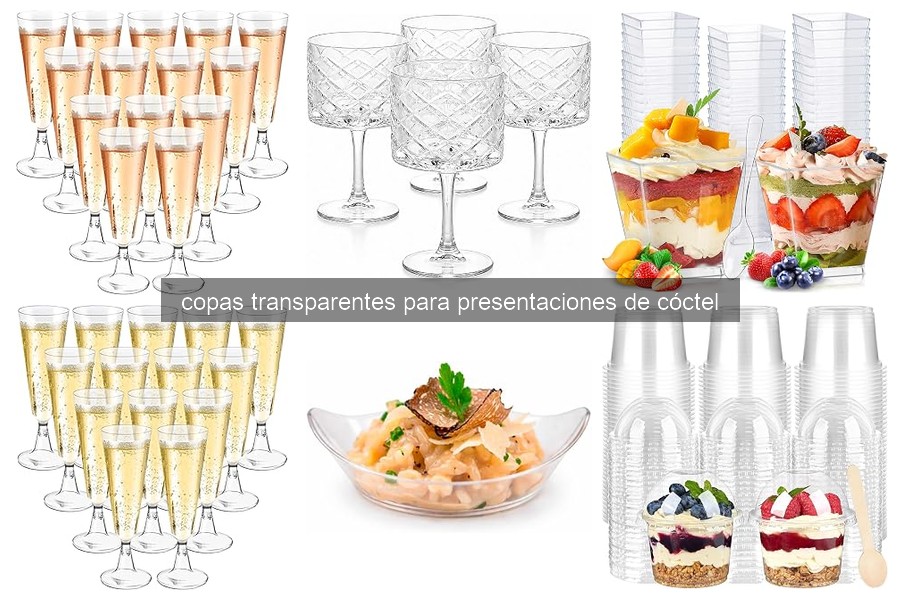 Errores comunes al usar copas transparentes para cócteles