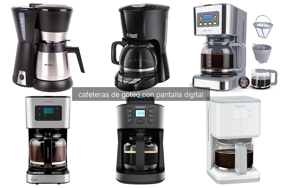Errores comunes en cafeteras de goteo con pantalla digital