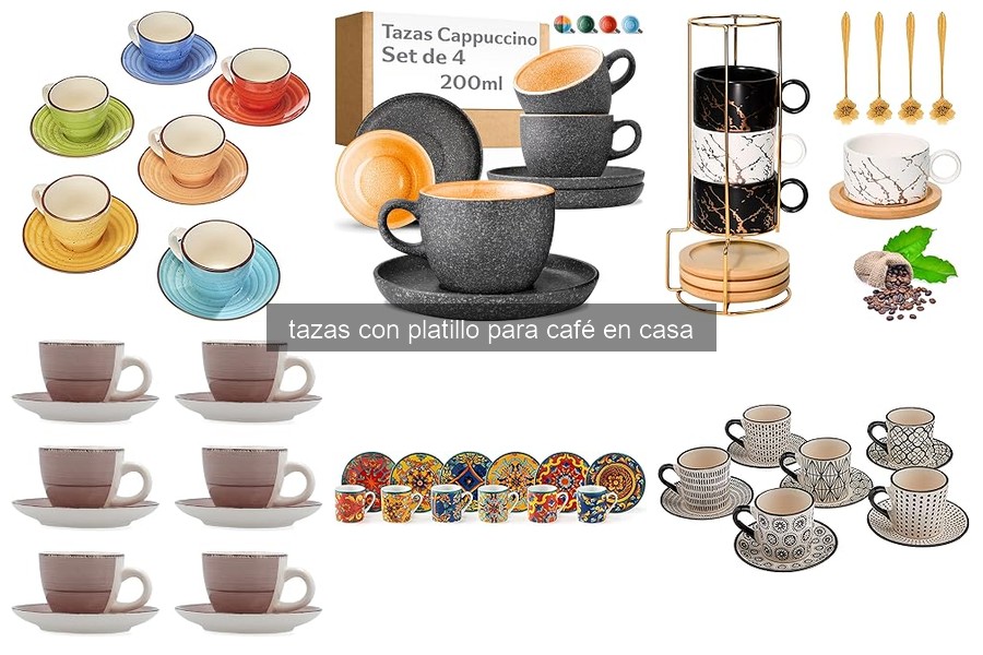 Errores comunes en tazas con platillo para café