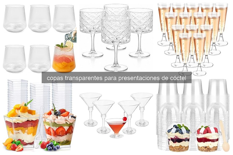 Guía de compra de copas transparentes para cócteles