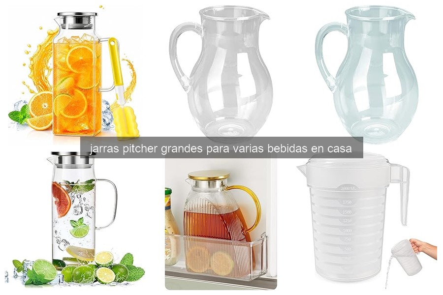 Guía para elegir la mejor jarra pitcher grande para reuniones