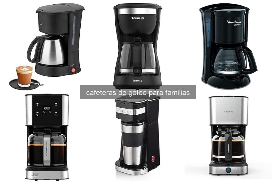 Mantenimiento y cuidado de cafeteras de goteo para familias