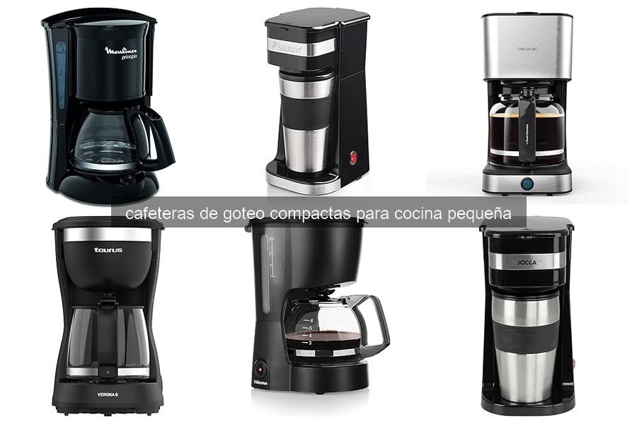 Mejores cafeteras de goteo compactas para espacios reducidos