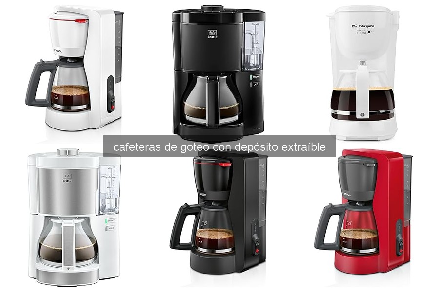 Mejores cafeteras de goteo con depósito extraíble para hogares pequeños
