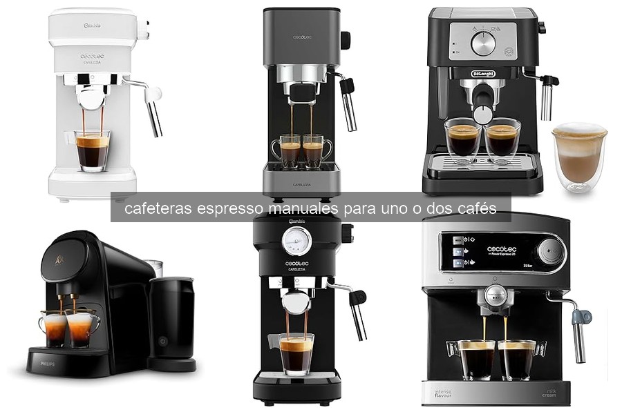 Mejores cafeteras espresso manuales para uno o dos cafés