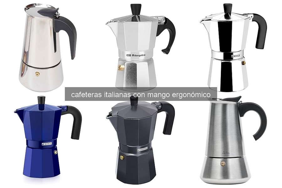 Mejores cafeteras italianas con mango ergonómico para principiantes