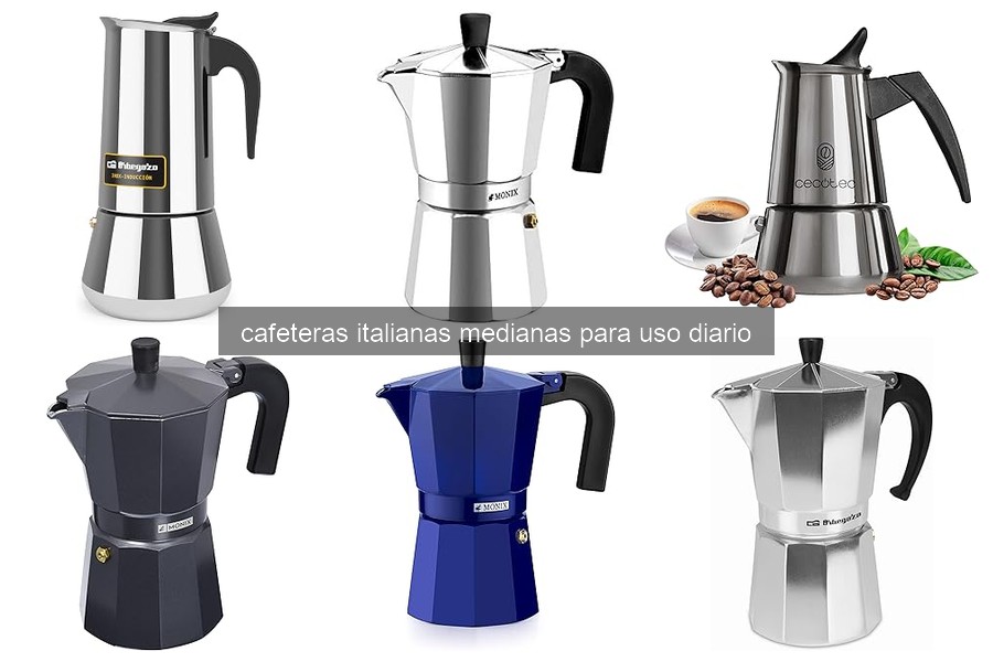 Mejores cafeteras italianas medianas para uso diario (2026)