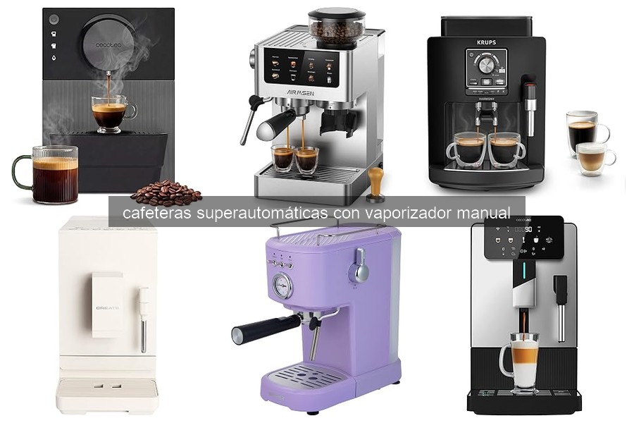 Mejores cafeteras superautomáticas con vaporizador manual para principiantes