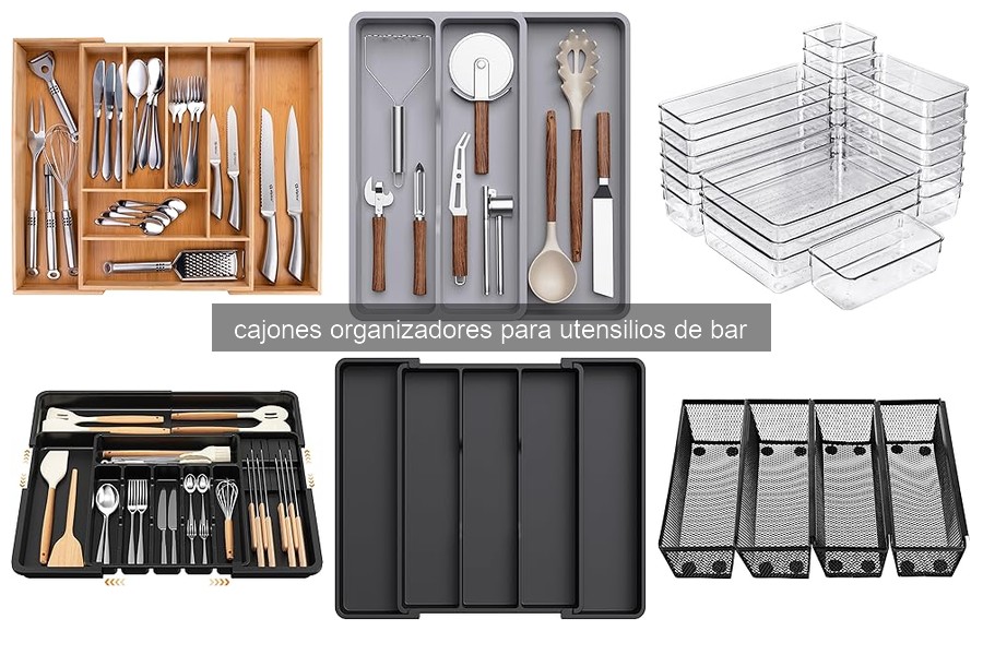 Mejores cajones organizadores de utensilios de bar 2023