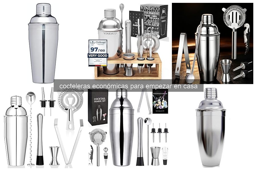 Mejores cocteleras económicas para principiantes en casa
