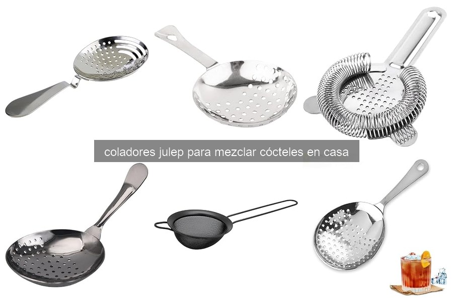Mejores coladores julep para cócteles en casa 2026