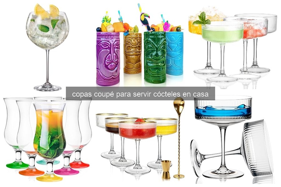 Mejores copas coupé para cócteles en casa según presupuesto