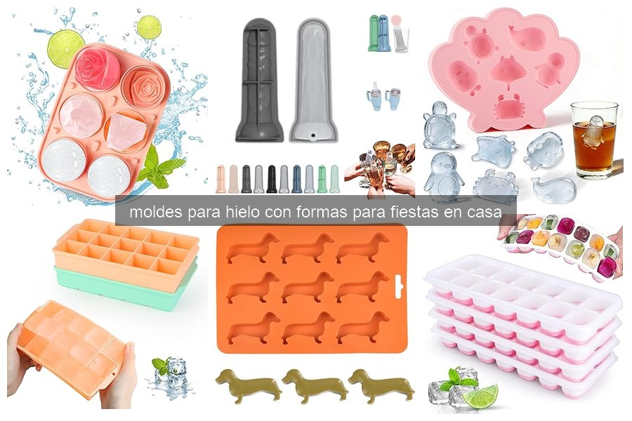 Mejores moldes para hielo divertidos en fiestas 2026