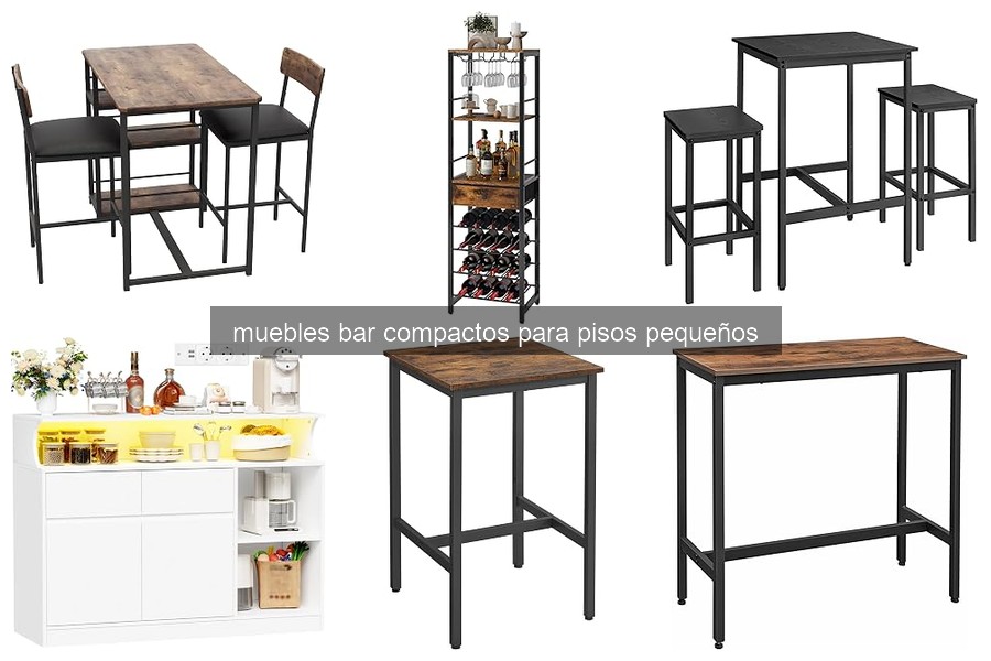 Mejores muebles bar compactos para pisos pequeños en 2026