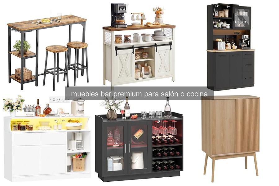 Mejores muebles bar premium para salón en 2026