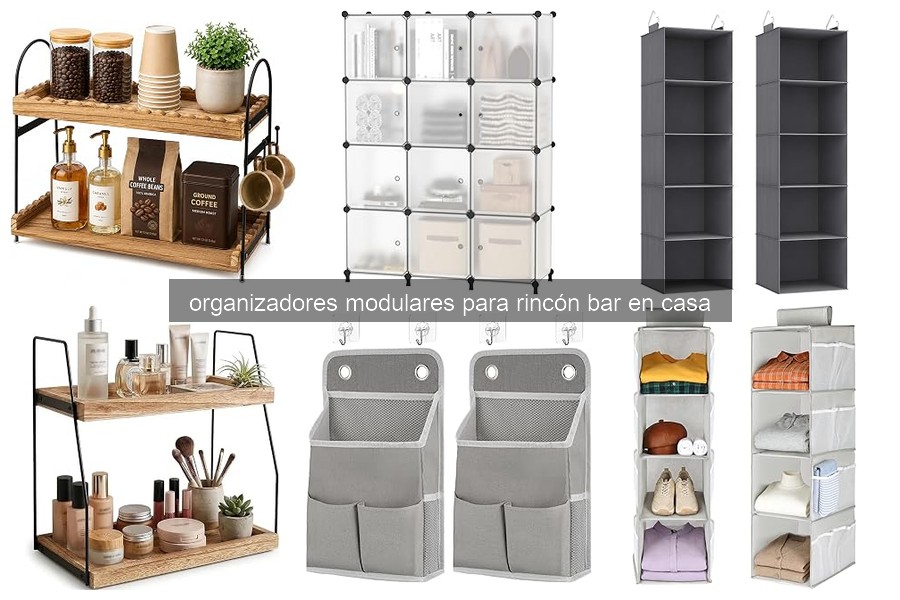 Mejores organizadores modulares para rincón bar en casa 2026