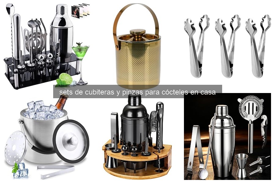 Mejores sets de cubiteras y pinzas para cócteles en casa