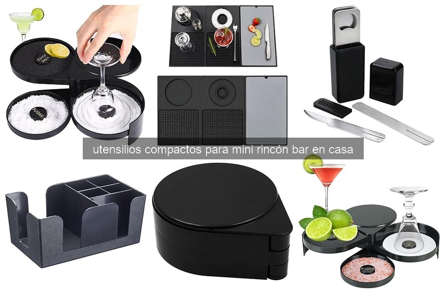 Mejores utensilios compactos para mini bar en casa