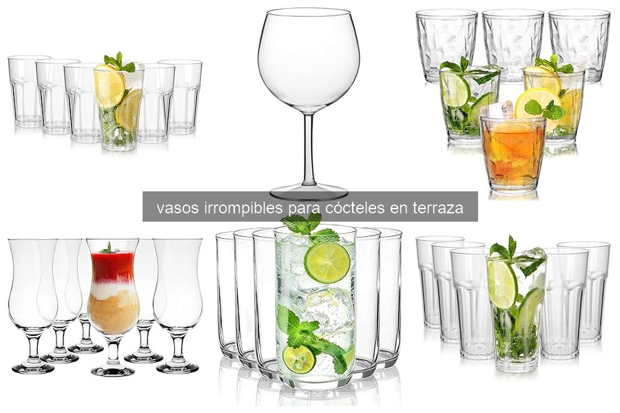 Mejores vasos irrompibles para cócteles en 2026