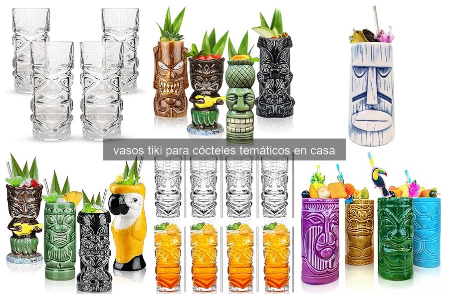 Mejores vasos tiki para fiestas temáticas en casa