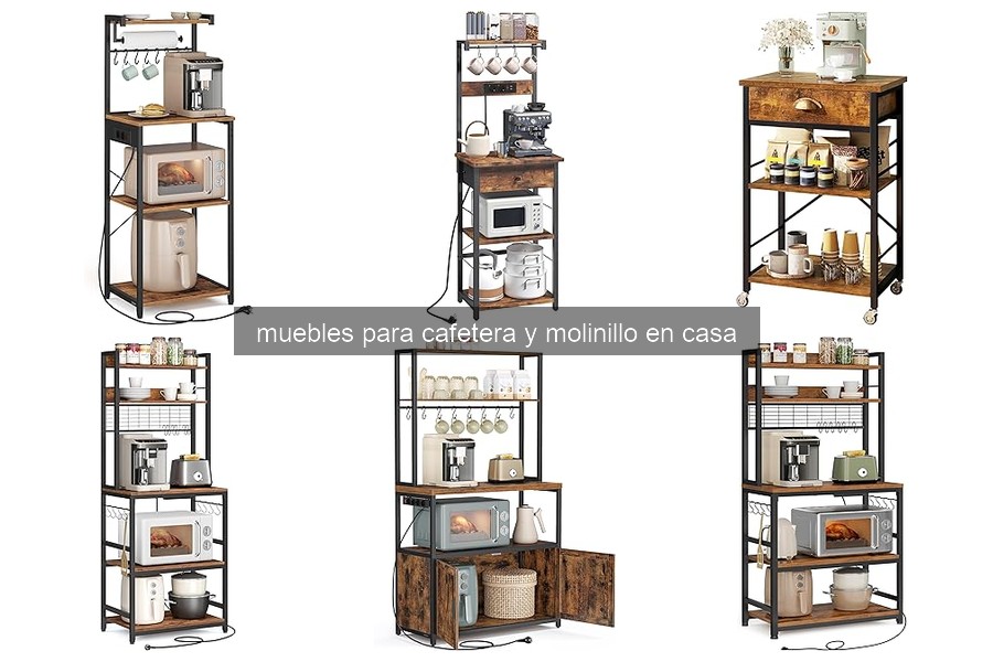 Muebles ideales para cafetera y molinillo en casa