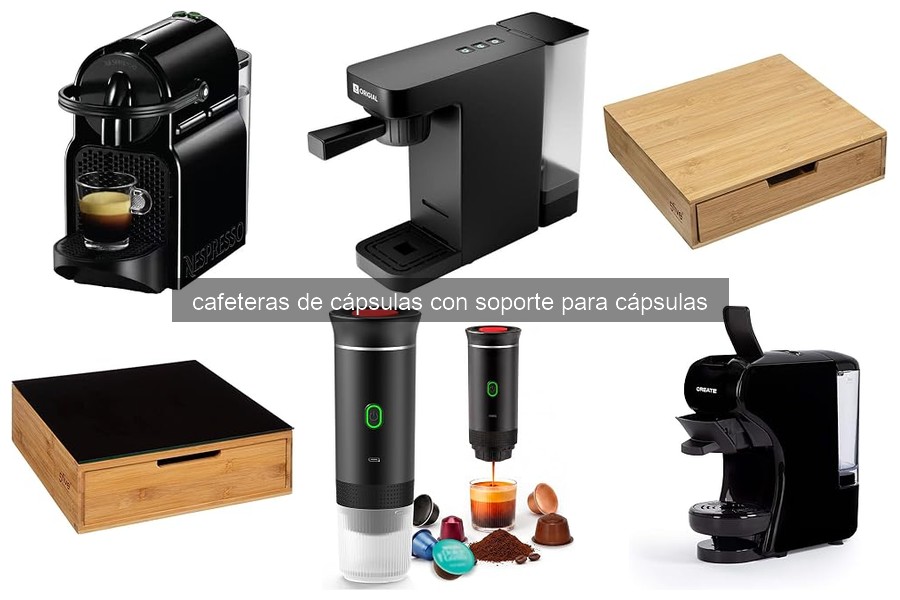 ¿Qué es una cafetera de cápsulas con soporte para cápsulas?