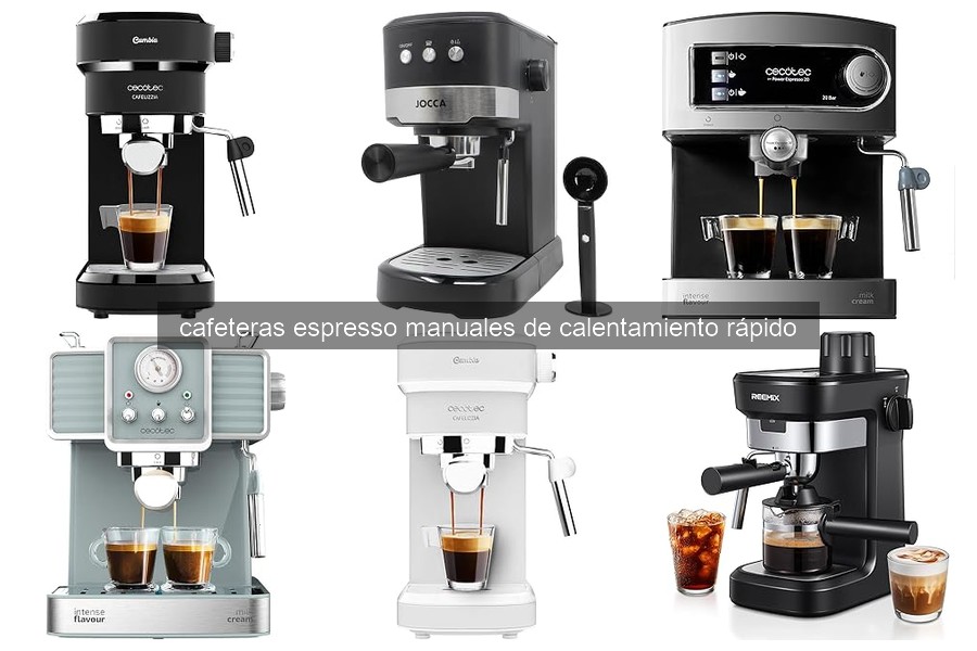 ¿Qué es una cafetera espresso manual de calentamiento rápido?
