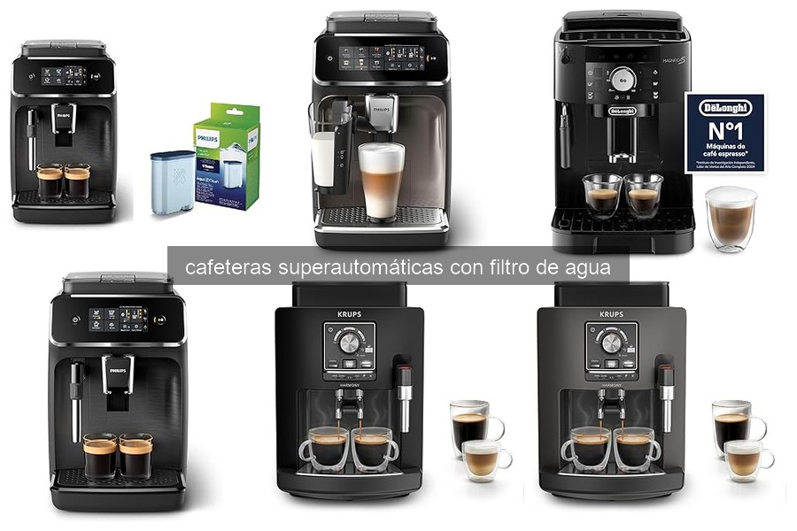 ¿Qué son las cafeteras superautomáticas con filtro de agua?