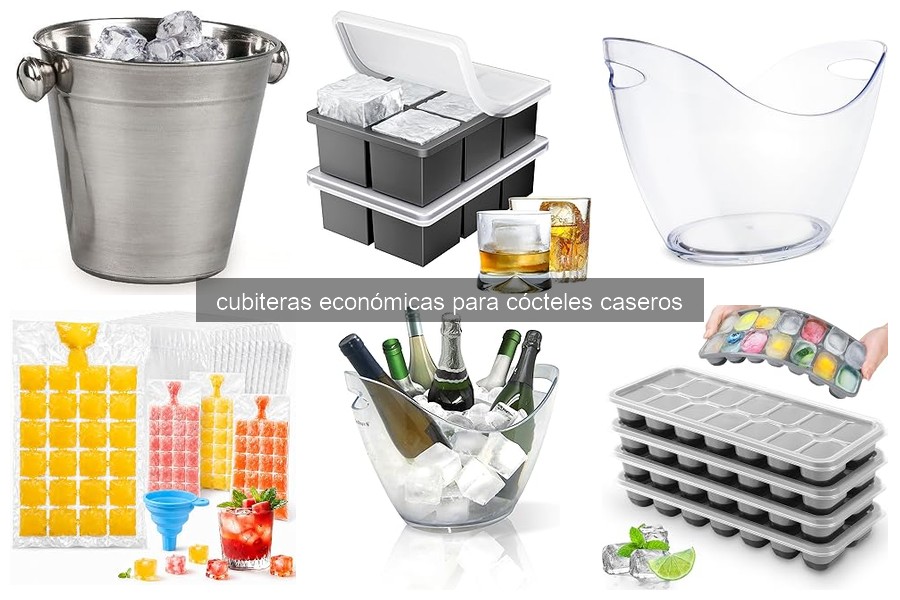 ¿Qué son las cubiteras económicas para cócteles caseros?
