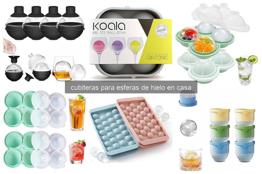 ¿Qué son las cubiteras para esferas de hielo?