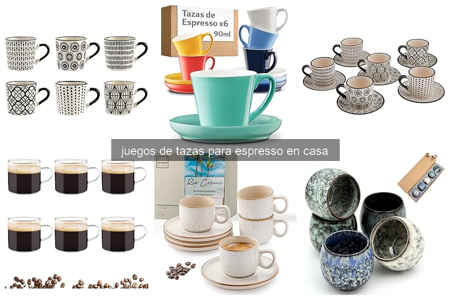 ¿Qué son los juegos de tazas para espresso? Guía completa