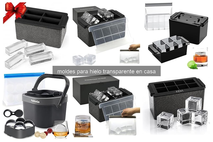 ¿Qué son los moldes para hielo transparente y cómo funcionan?