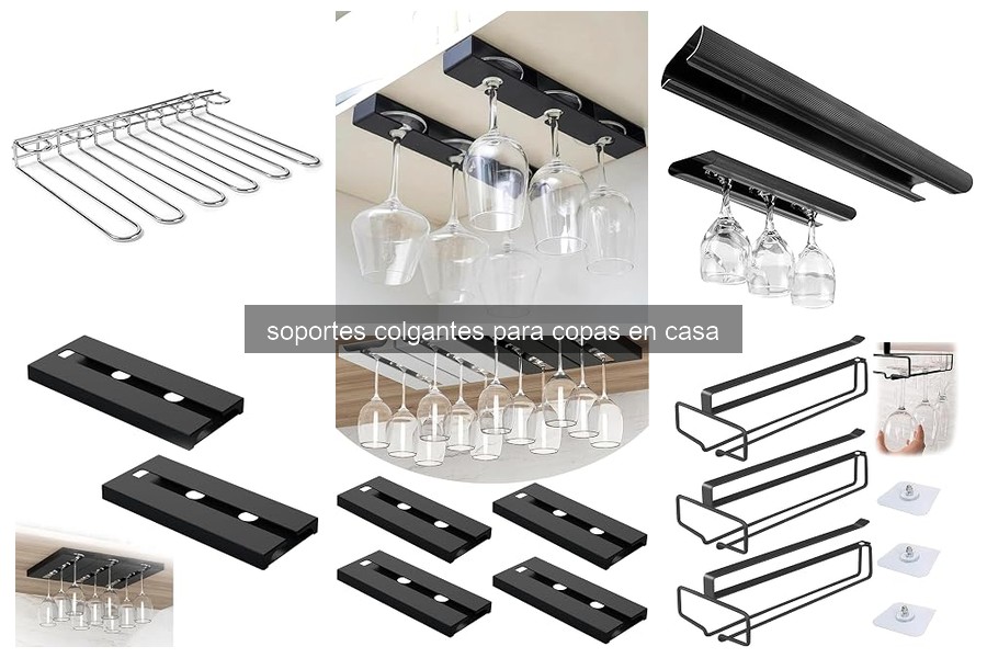 ¿Qué son los soportes colgantes para copas y cómo funcionan?