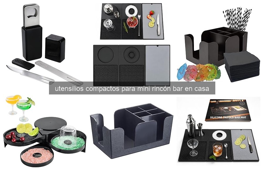 Soluciona Problemas Comunes con Utensilios de Bar Compactos