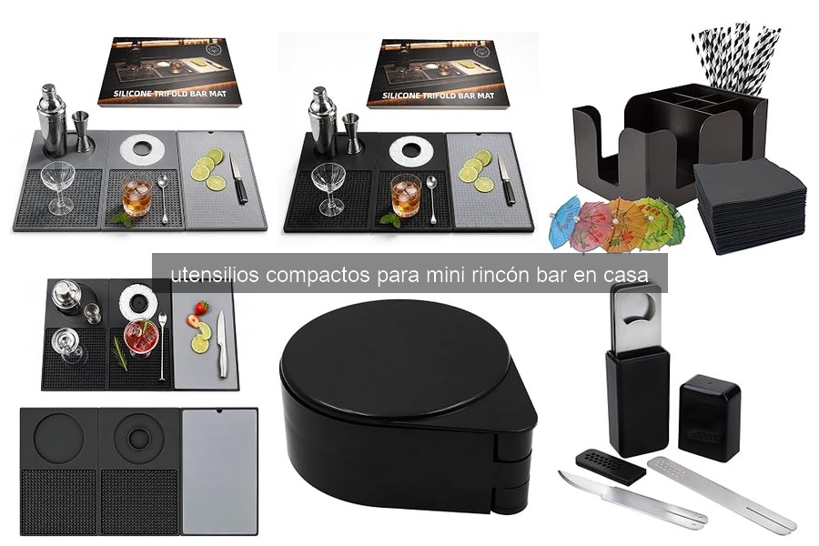 Utensilios compactos para tu mini rincón bar en casa